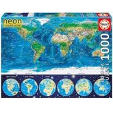 Educa World Map Neon 1000 pezzi
