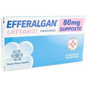 Bristol-Myers Squibb Efferalgan 80mg 10 supposte