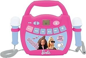 Barbie Lettore Musicale Karaoke con 2 Microfoni