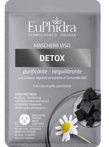 EuPhidra Maschera Viso Detox Purificante e Riequilibrante 1 pezzo