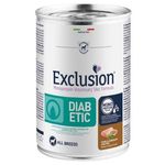 Exclusion Diabetic Adult All Breeds Cane (Maiale Sorgo e Piselli) - umido 400g