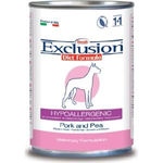 Exclusion Hypoallergenic Adult All Breeds Cane (Maiale e Piselli) - umido 200g