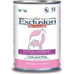 Exclusion Hypoallergenic Adult All Breeds Cane (Maiale e Piselli) - umido 400g