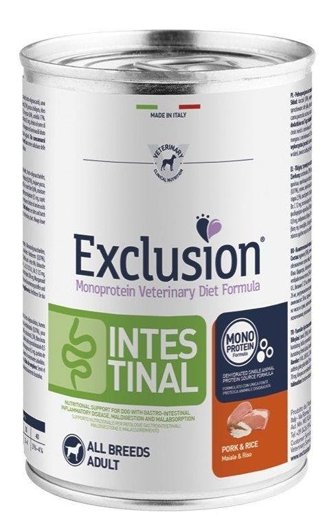 Exclusion Intestinal Adult All Breeds Cane (Maiale e Riso) - umido 400g