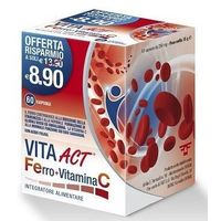 F&F Vita Act Ferro + Vitamina C 60capsule