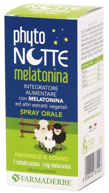 Farmaderbe Phyto Notte Melatonica Spray Orale 30ml