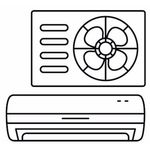 Ferroli Giada mono split 24000 btu