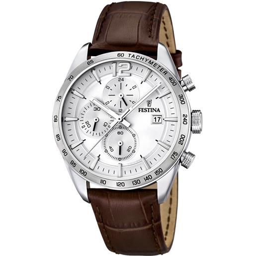 RORIOS Orologio Uomo Cronografo Quarzo - Cinturino In Pelle, Calendario, Impermeabile 30m, Regalo Con Scatola