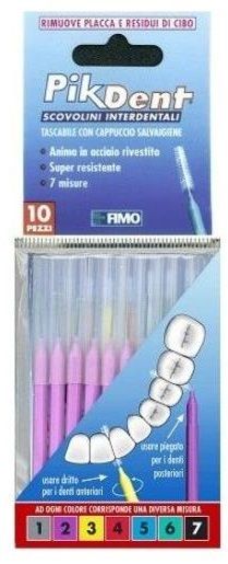 Fimo Pikdent Stuzzicolini 10 Scovolini N2 viola Fimo