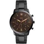 Fossil Neutra Chrono Grigio Scuro/Marrone