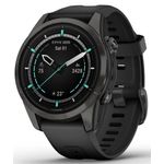 Garmin epix Pro (Gen 2) 42mm Sapphire Edition Carbon Gray DLC Titanium con cinturino nero