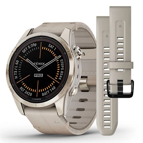 Garmin Fenix 7S Pro 42mm - Sapphire Solar Edition Rose Gold / Ivory