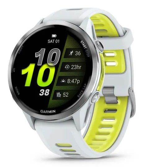 Garmin Forerunner 970 Titanium whitestone/translucent amp yellow