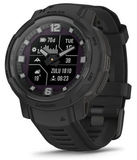 Garmin Instinct Crossover Solar - Tactical Edition Nero