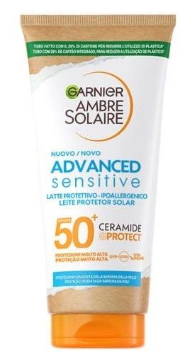 Garnier Ambre Solaire Advanced Sensitive Latte Protettivo Ipoallergenico SPF50+ 175ml