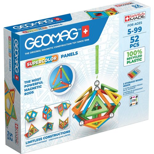 Geomag SuperColor Panels 52 pezzi