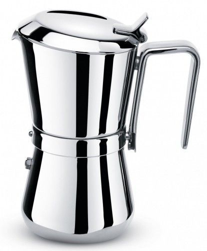WPKD BLUEIY Moka a tubo singolo, 1 tazza, 50 ml, in lega di alluminio, con beccuccio, per piano cottura, caffettiera italiana per feste all'aperto e viaggi