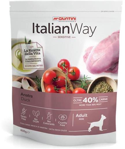 Giuntini Italian Way Sensitive Mini Adult (Anatra) - secco 8Kg