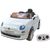 Globo Giocattoli Auto Elettrica Fiat 500 Bianco