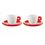 Guzzini Gocce set 2 tazzine caffè con piattino