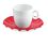 Guzzini Grace set 2 tazzine caffè con piattino