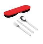 Guzzini On The Go Store&Go posate da viaggio Rosso
