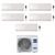 Haier Flexis Plus penta split 7000+7000+7000+15000+15000 btu