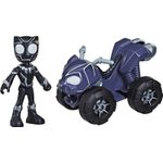 Hasbro Avengers Spidey Amazing Friends Veicolo con Personaggio Black Panther
