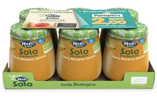 Hero Solo omogeneizzato pera banana e carota 6x120g