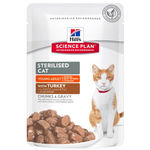 Hill's Science Plan Young Adult Sterilised Cat (Tacchino) - umido