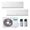 Hisense New Comfort dual split 12000+12000 btu