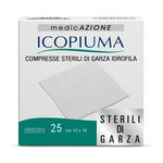 Icopiuma Compresse Sterili di Garza Idrofila 10x10cm 25 pezzi
