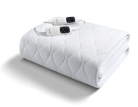 Imetec Scaldasonno Bedwarmer, eenpersoonsbed, 150 x 80 cm, 50% wol en merino, 2 temperaturen, Electro Block veiligheidsapparaat, gemaakt in Italië