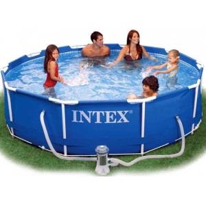 Intex Piscina Metal Frame rotonda 305x76