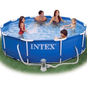 Intex Piscina Metal Frame rotonda 366x76