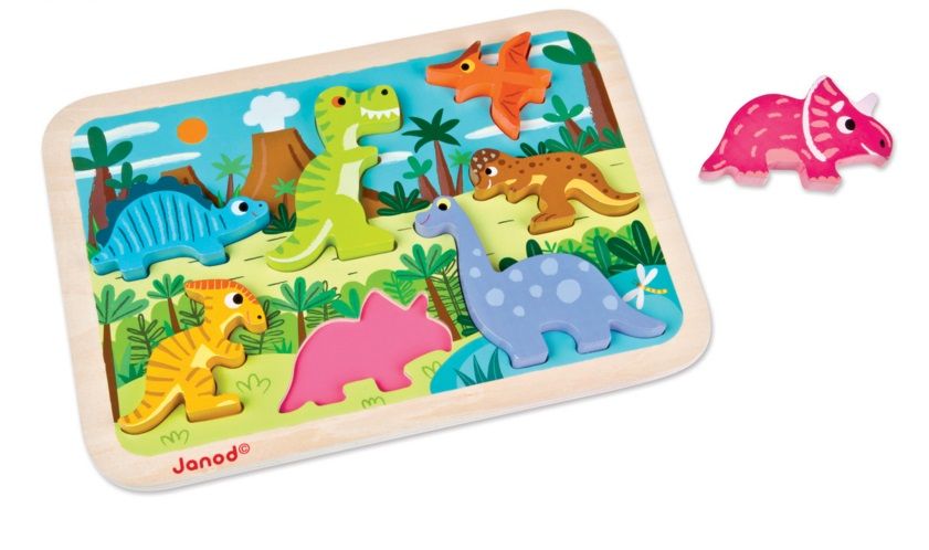 Janod Chunky Puzzle Dinosauri