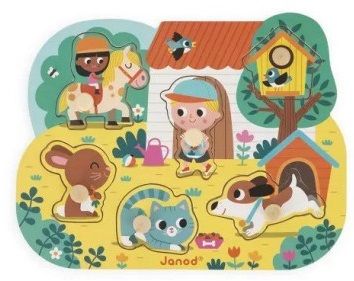 Janod Puzzle Legno 6 pezzi Campagna