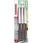 Kaimano Dinamik set 6 coltelli da tavola Marrone