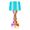 Kartell Bourgie lampada da tavolo Azzurro Multicolor