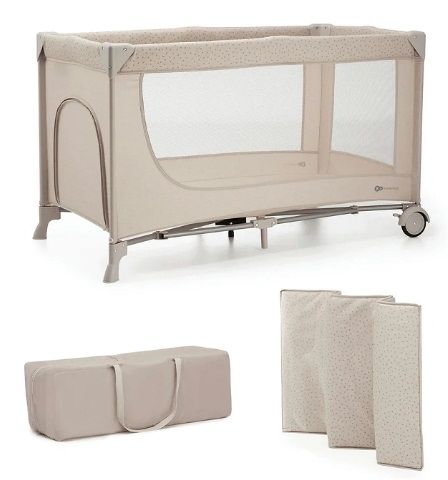 Kinderkraft JOY 2 Lettino 3 In 1 Beige Con Accessori