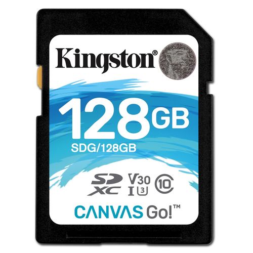 Kingston Canvas Go! SDXC UHS-I Classe 10 128GB