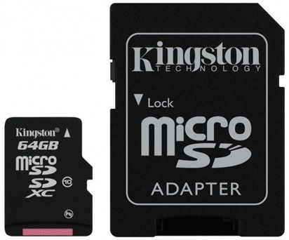 Kingston microSDXC 64 GB Class 10