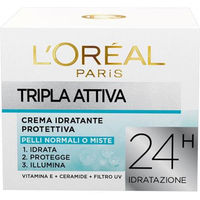 L'Oréal Tripla Attiva Crema Idratante Protettiva Pelli Normali o Miste 50ml