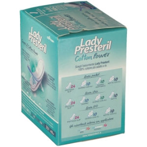 Lady Presteril Cotton Power Anatomico Pocket Assorbenti 10 pezzi