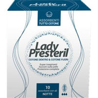 Lady Presteril Cotton Power Assorbenti Notte con Ali