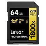 Lexar Professional 1800x SDXC Class 10 U3 64GB
