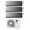 LG ArtCool Mirror AI Air trial split 9000+9000+9000 btu