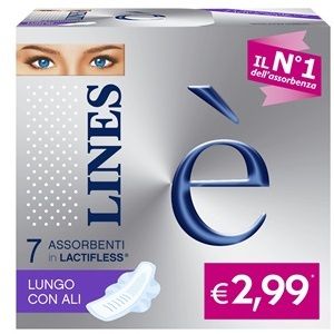 Lines è Lungo con Ali Assorbenti 7 pezzi