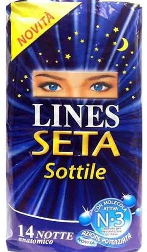 Lines Seta Sottile Notte con Ali 14 pezzi