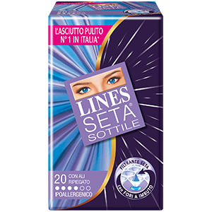 Lines Idea Sottile Ripiegato Ali Assorbenti 14 pezzi
